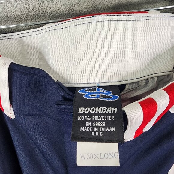 Mens Red White & Navy Blue Boombah Baseball Pants Size 30X35 - Picture 5 of 11